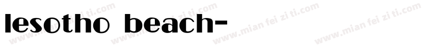 lesotho beach字体转换